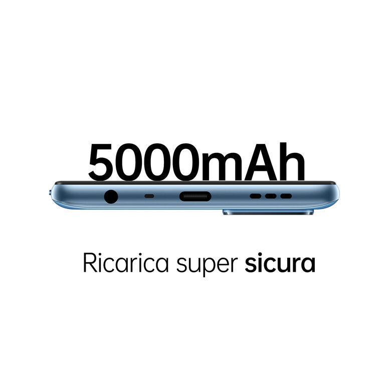 OPPO A16s Smartphone, NFC, AI Triple Camera 13+2+2 MP, 6.52” 60HZ Display, 5000mAh, SuperVOOC + Power Saving, RAM 4GB + ROM 64GB espandibile, ColorOS11.1, IPX4, [Versione Italiana], Pearl Bl