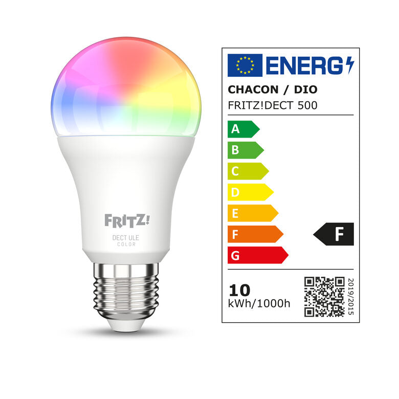 FRITZ!DECT DECT 500 Lampadina intelligente Argento, Bianco