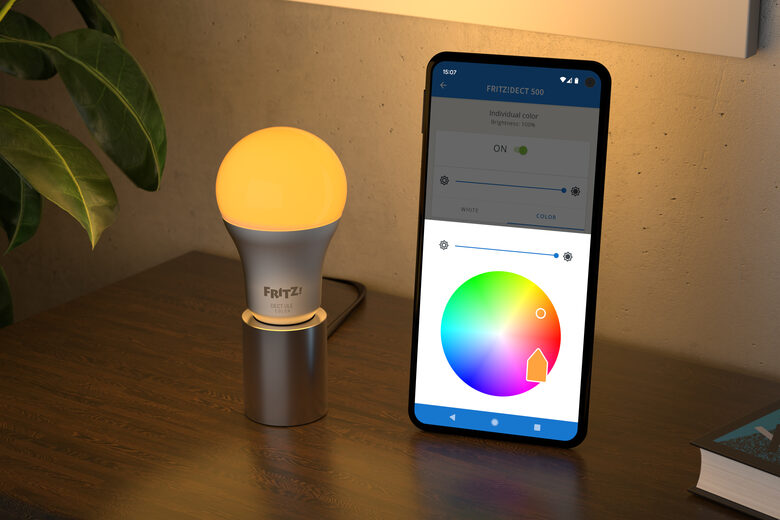 FRITZ!DECT DECT 500 Lampadina intelligente Argento, Bianco