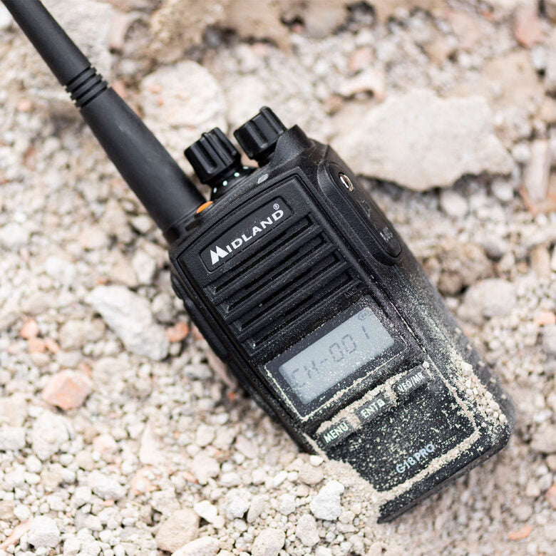 Midland G18 Pro ricetrasmittente 99 canali 446.00625 - 446.19375 MHz Nero