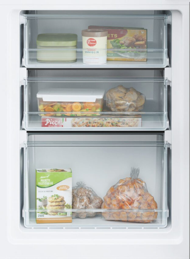 Candy CCT3L517ES City Frigorifero Combinato A Libera Installazione, Tecnologia Low Frost , App hOn, Classe E, Argento
