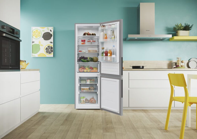Candy CCT3L517ES City Frigorifero Combinato A Libera Installazione, Tecnologia Low Frost , App hOn, Classe E, Argento