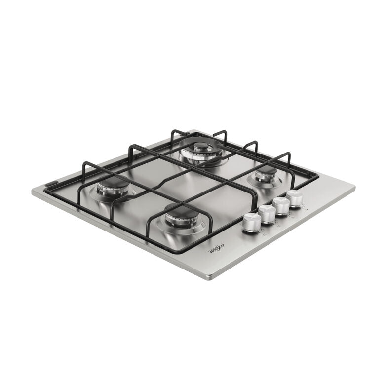 Whirlpool TGML 651 IX Acciaio inossidabile Da incasso 55 cm Gas 4 Fornello(i)
