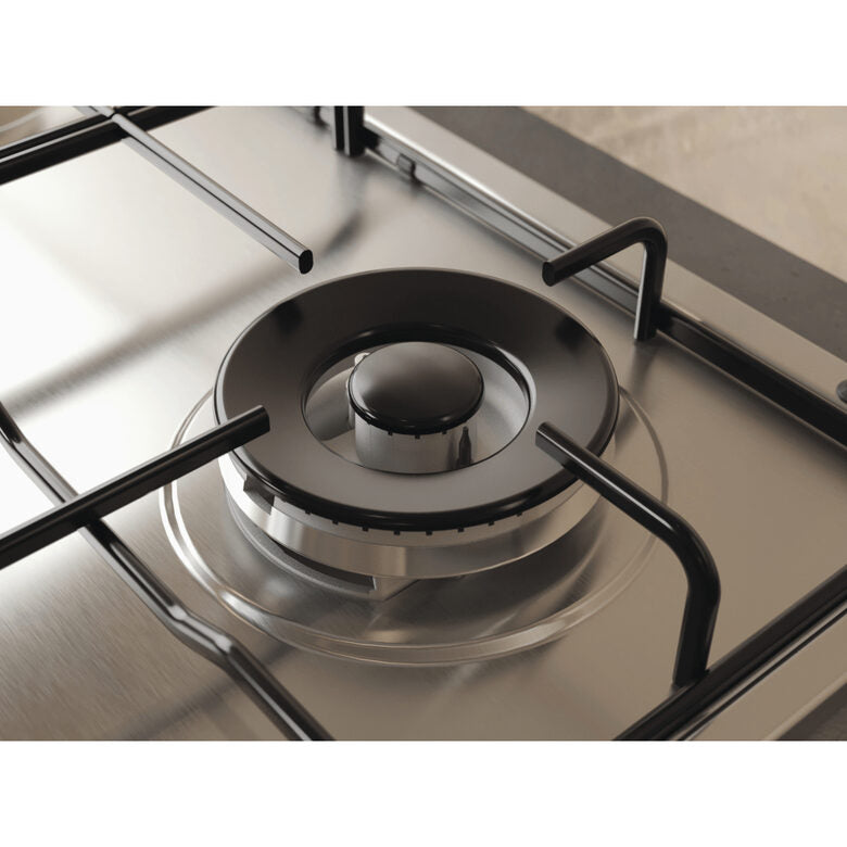 Whirlpool TGML 651 IX Acciaio inossidabile Da incasso 55 cm Gas 4 Fornello(i)