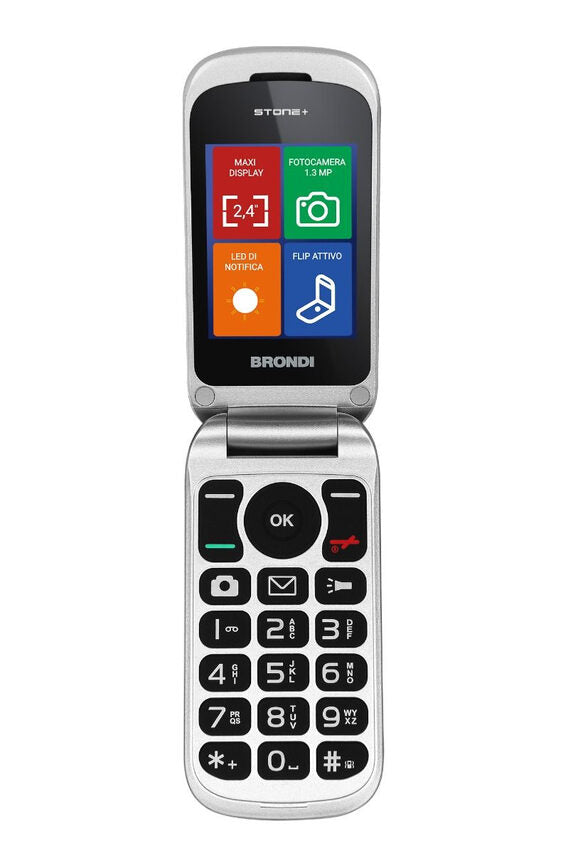 Brondi Stone+ 6,1 cm (2.4") Nero Telefono cellulare basico