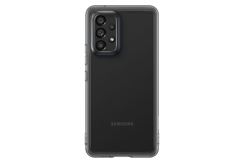 Samsung Soft Clear Cover per Galaxy A53 5G, Nero