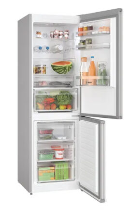 Bosch Serie 4 KGN367LDF frigorifero con congelatore Libera installazione 321 L D Acciaio inossidabile