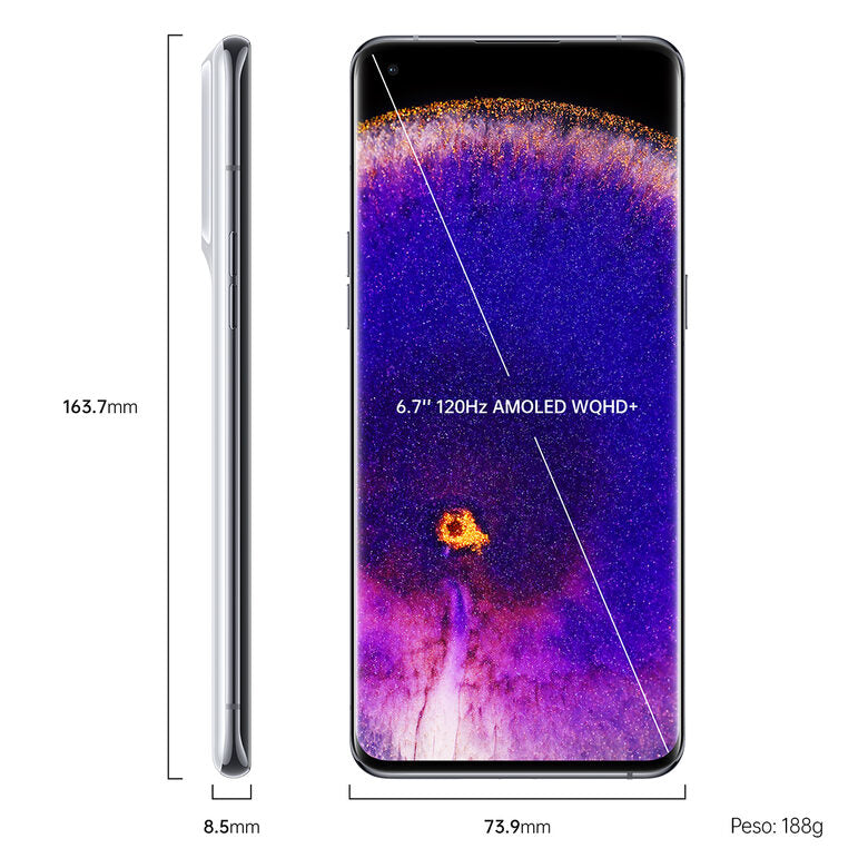 OPPO Find X5 Pro 17 cm (6.7") Doppia SIM Android 12 5G USB tipo-C 12 GB 256 GB 5000 mAh Bianco