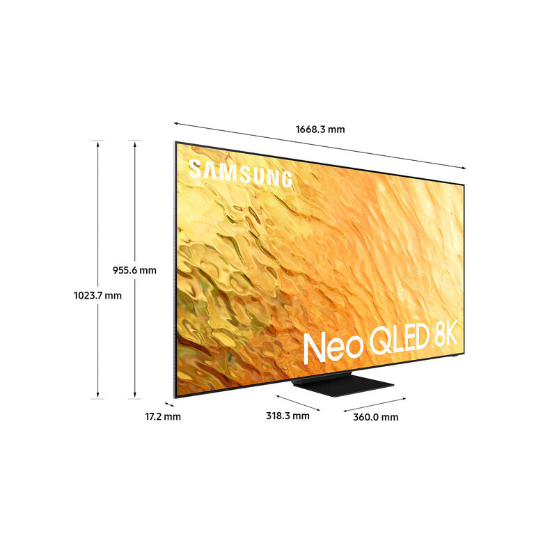 Samsung Neo QLED 8K 75” QE75QN800B Smart TV Wi-Fi Stainless Steel