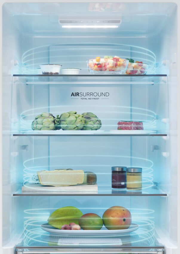 Haier 2D 60 Serie 1 HDW1618DNPK frigorifero con congelatore Libera installazione 341 L D Argento