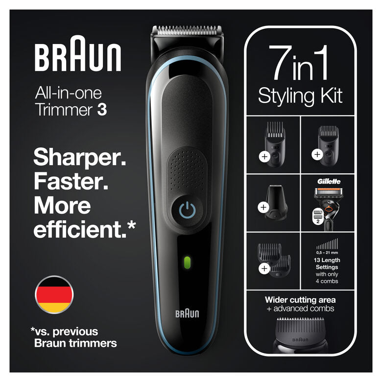Braun All-in-one MGK5355 Nero, Blu