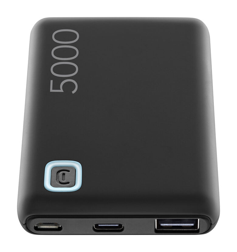 Cellularline Power Bank ESSENCE 5000 Caricabatterie portatile da 5000mAh Nero