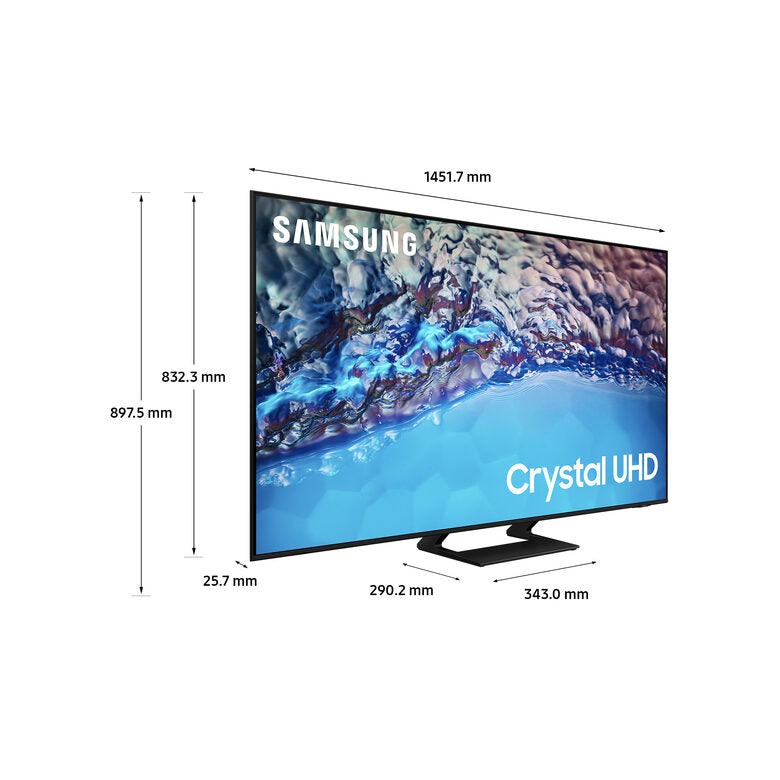 Samsung Series 8 TV Crystal UHD 4K 65” UE65BU8570 Smart TV Wi-Fi Black