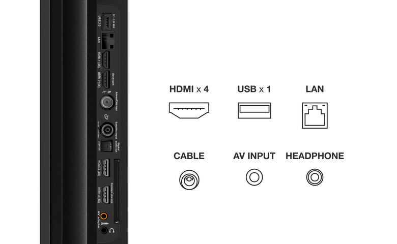TCL Serie C83 Mini LED 55" 55C835 audio Onkyo 2.1 Google TV