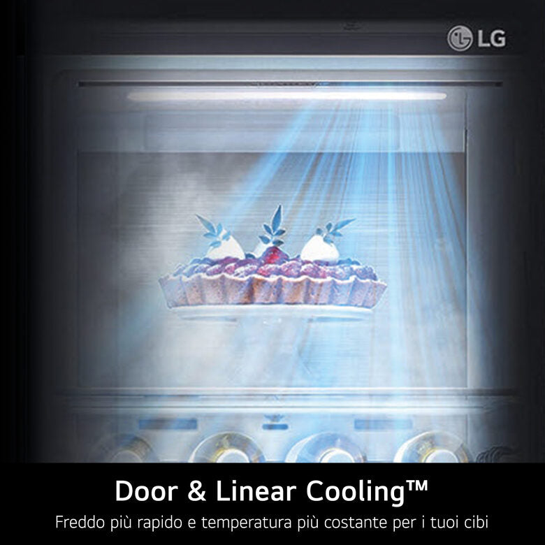 LG InstaView GSVV80PYLL frigorifero side-by-side Libera installazione 655 L E Argento