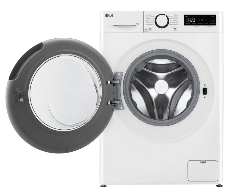 LG F4R3009NNWB Lavatrice 9kg AI DD, Classe A-10%, 1400 giri, Lavaggio con AI
