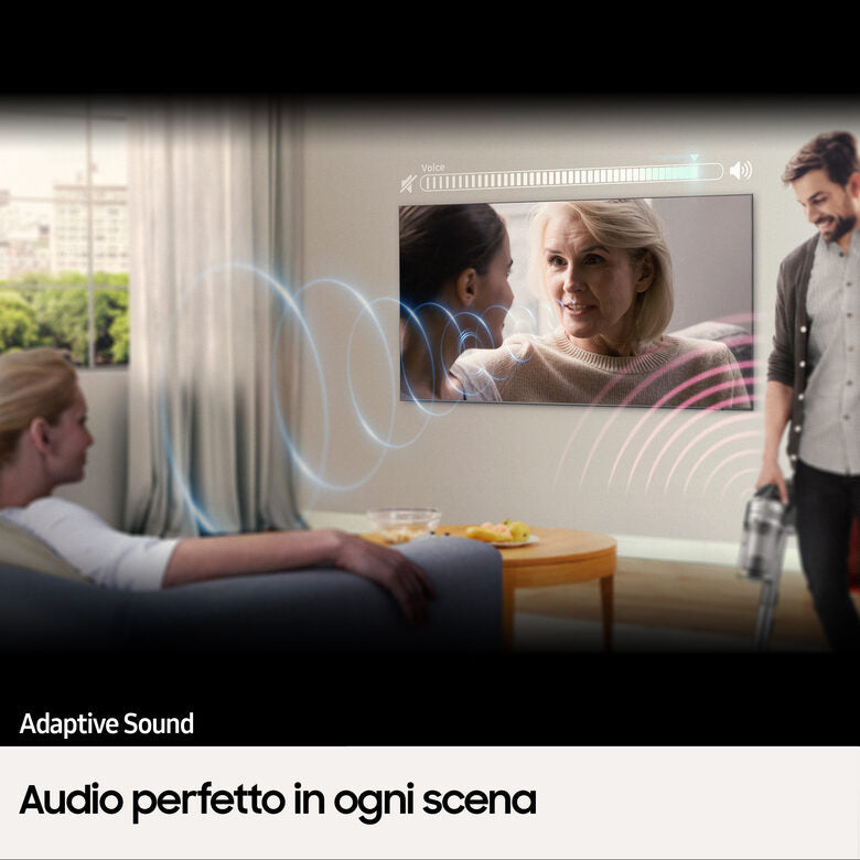 Samsung Series 8 TV Crystal UHD 4K 85” UE85BU8070 Smart TV Wi-Fi Black, Processore Crystal 4K, HDR, Colori reali, Suono ottimizzato