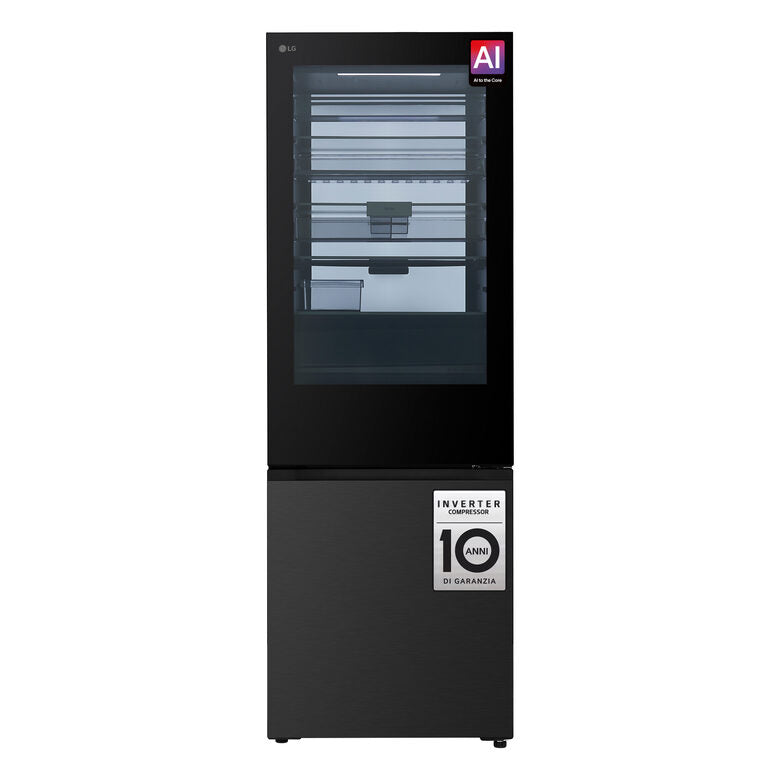 LG GBGW92GCEV Frigorifero combinato 70 cm InstaView Classe C Essence Black Steel