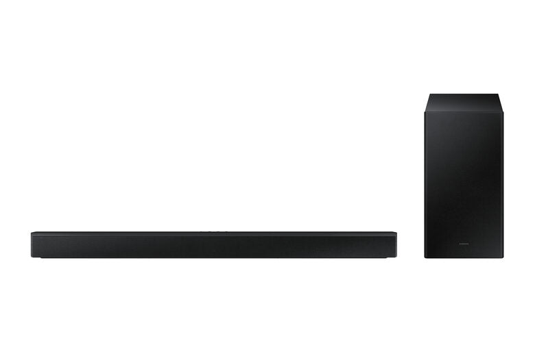Samsung Soundbar HW-B450/ZF con subwoofer 2.1 canali 300W, bassi profondi, effetto surround, suone ottimizzato, unico telecomando