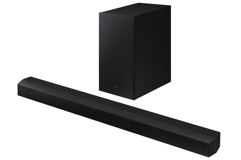 Samsung Soundbar HW-B450/ZF con subwoofer 2.1 canali 300W, bassi profondi, effetto surround, suone ottimizzato, unico telecomando