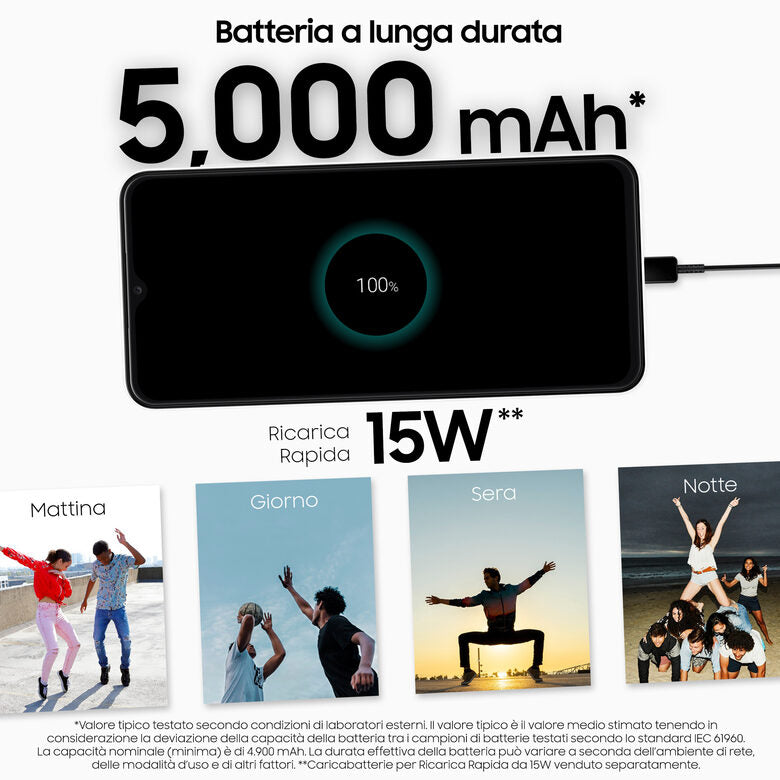Samsung Galaxy A13 16,8 cm (6.6") Doppia SIM Android 12 4G USB tipo-C 4 GB 64 GB 5000 mAh Bianco
