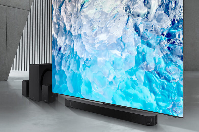 Samsung Soundbar HW-Q990B/ZF con subwoofer e speaker 11.1.4 canali 656W, audio 3D wireless ottimizzato, effetto cinema surround