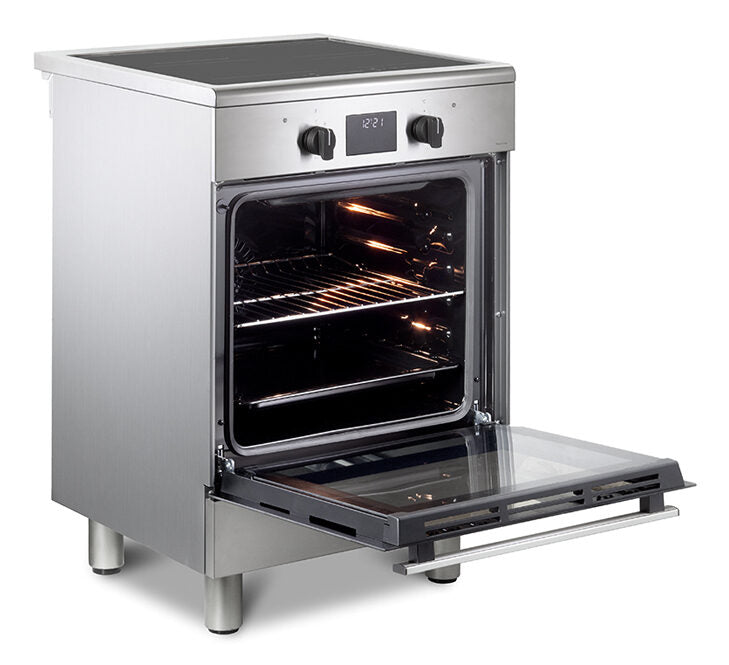 De’Longhi DMX 64 INL TC2 cucina A Elettrico Piano cottura a induzione Nero, Acciaio inox
