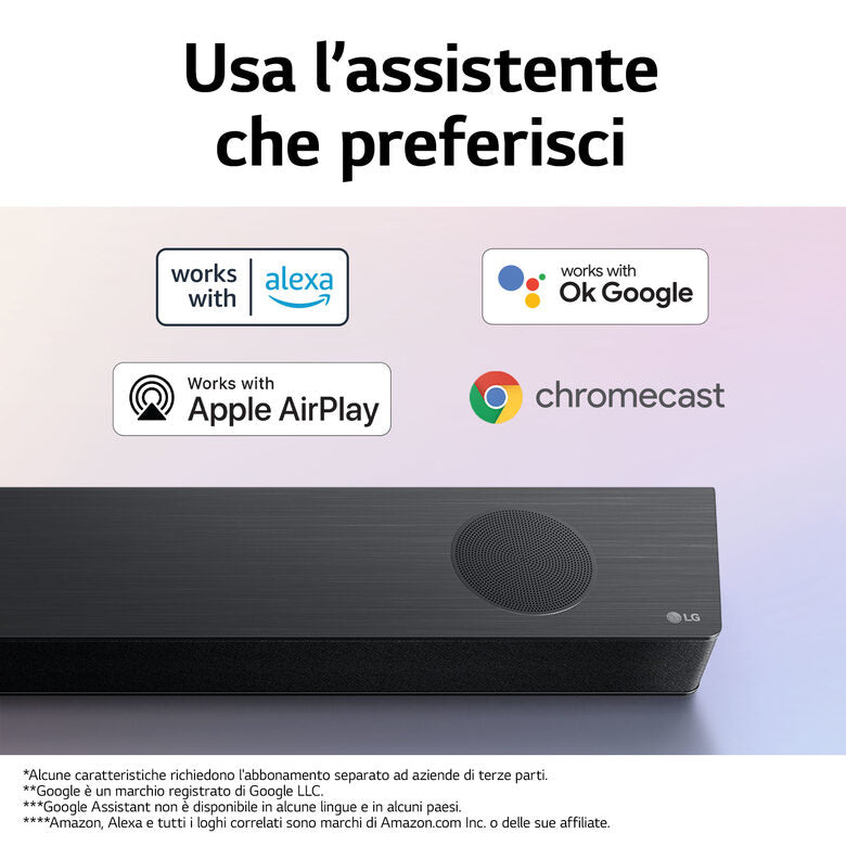 LG Soundbar S95QR 810W 9.1.5 canali, Meridian, Dolby Atmos