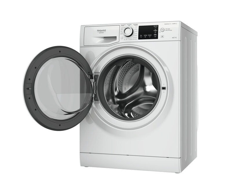 Hotpoint NDB 10725 WA IT lavasciuga Libera installazione Caricamento frontale Bianco E
