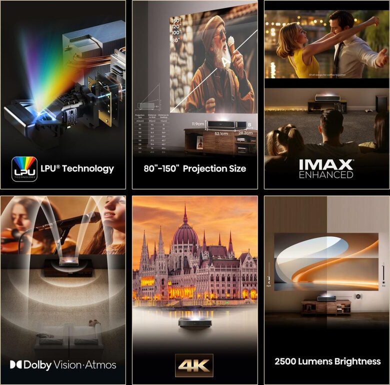 Hisense Laser Cinema 4K 80"-150"