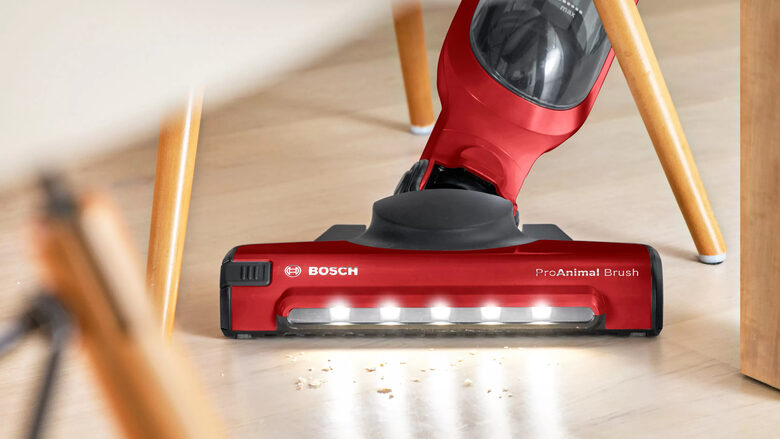 Bosch Serie 4 BBH3ZOO28 scopa elettrica Batteria Secco Senza sacchetto 0,4 L Nero, Rosso 2,15 Ah