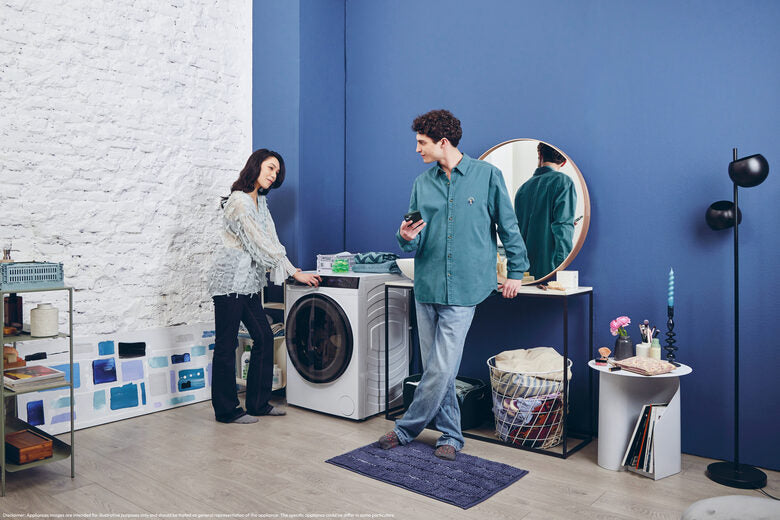 Candy BWS 4128B8-S Lavasciuga A Libera Installazione 12 Kg, 1400 Giri, ProWash&Dry, Proactive Ecowash, Candy Clean Shields, Soft Drum, Classe D, Bianco