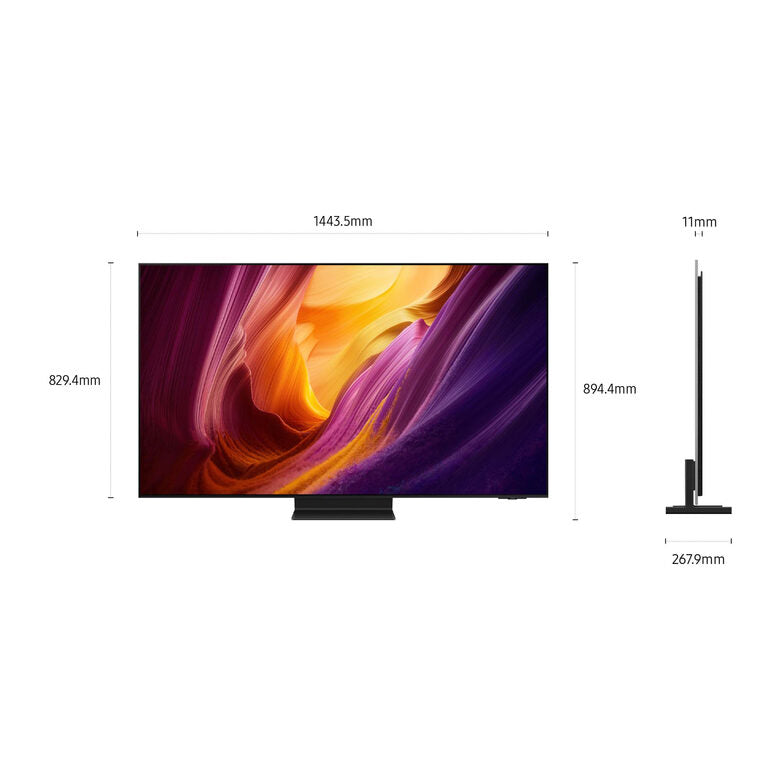 Samsung OLED AI TV 65" QE65S95HFTXZT 4K, Processore NQ4 AI Gen3, 4K AI Upscaling Pro, Glare Free, OLED HDR Pro, Motion Xcelerator 165Hz, Dolby Atmos & OTS+, Infinity One Design, Vision AI Sm