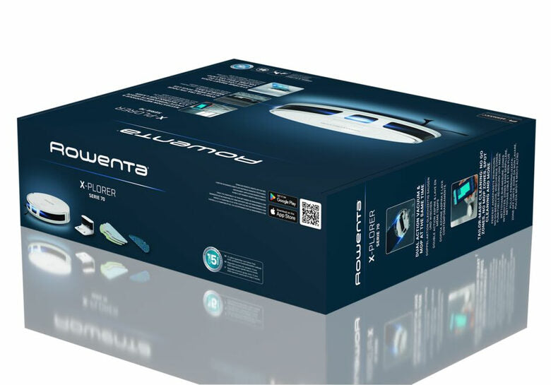 Rowenta X-Plorer RR8477WH Aspirapolvere Robot 0,4 L Senza sacchetto Bianco