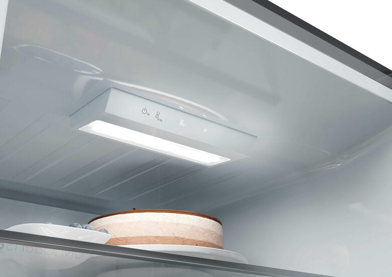 Haier HDPR1618ANPD Series 1 Pro Frigorifero Combinato A Libera Installazione, No Frost, Classe A, Acciaio Inox