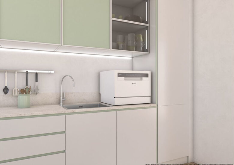 Candy RapidÓ CP 6E51LW Lavastoviglie Libera installazione 6 coperti E