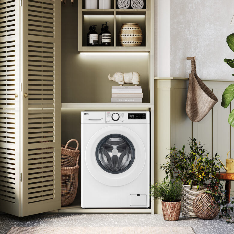 LG F2R3S08NSWW Lavatrice 8kg AI DD, Classe A-10%, 1200 giri, Vapore, AI Wash