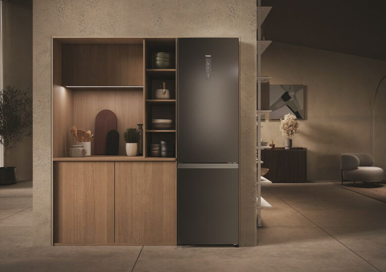Haier HDPW3620DNPD 2D 60 Serie 3 Frigorifero Combinato A Libera Installazione, No Frost, Tecnologia Haier Air Surround, Haier Artificial Intelligence, Classe D, Acciaio Inox