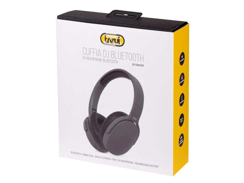 Trevi DJ 12E45 BT Auricolare Con cavo e senza cavo A Padiglione Musica e Chiamate Bluetooth Nero