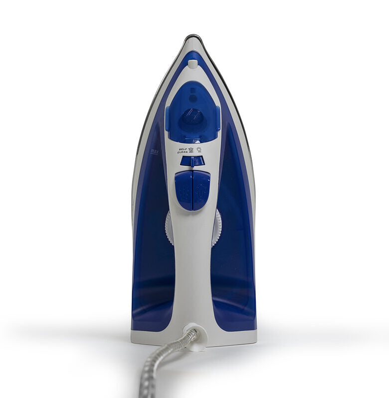 Melchioni 118510025 ferro da stiro Ferro a secco Acciaio inossidabile 1800 W Blu, Bianco