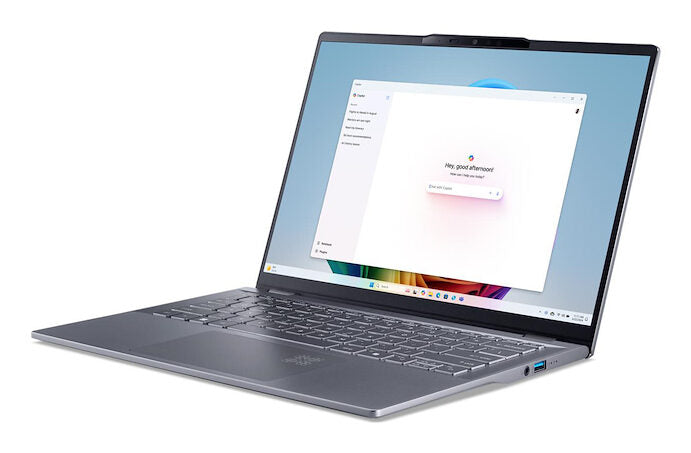 Acer NX.J2JET.003 laptop Intel Core Ultra 5 226V Computer portatile 35,6 cm (14") 16 GB DDR5-SDRAM 512 GB SSD Wi-Fi 7 (802.11be) Windows 11 Home Grigio