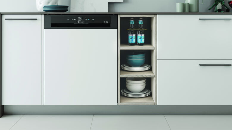 Indesit I3B L634 X Lavastoviglie a Incasso Scomparsa Parziale 14 coperti D