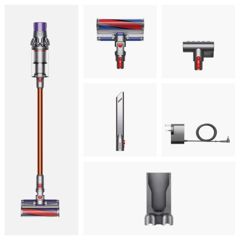 Dyson Cyclone V10 Fluffy Aspirapolvere a bastone 2 in 1 Batteria Secco Senza sacchetto 0,77 L Rame, Nichel