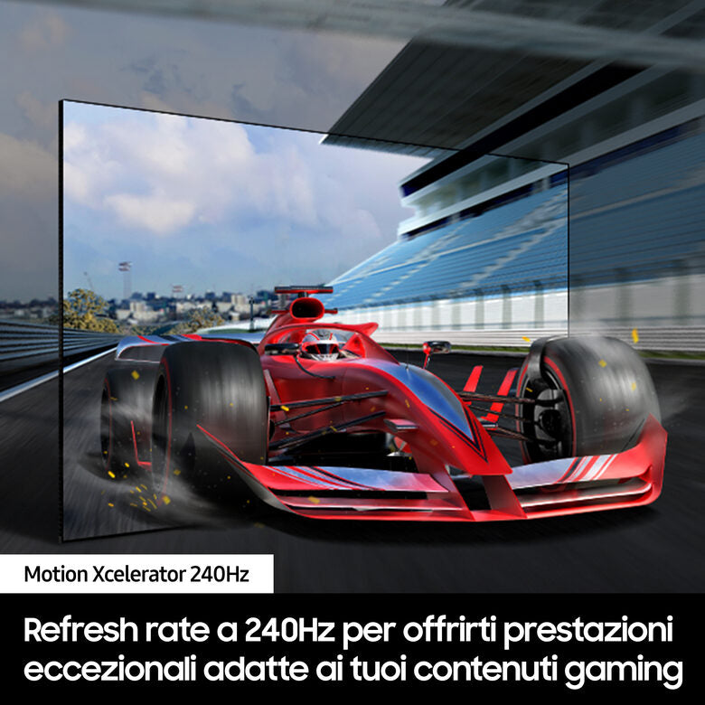 Samsung QE75QN900DTXZT Televisione Smart TV 75 Pollici Qled 8K Neo Graphite Black  NQ8 AI GEN3 Processor 8K AI Upscaling Pro Infinity Air Design Dolby Atmos