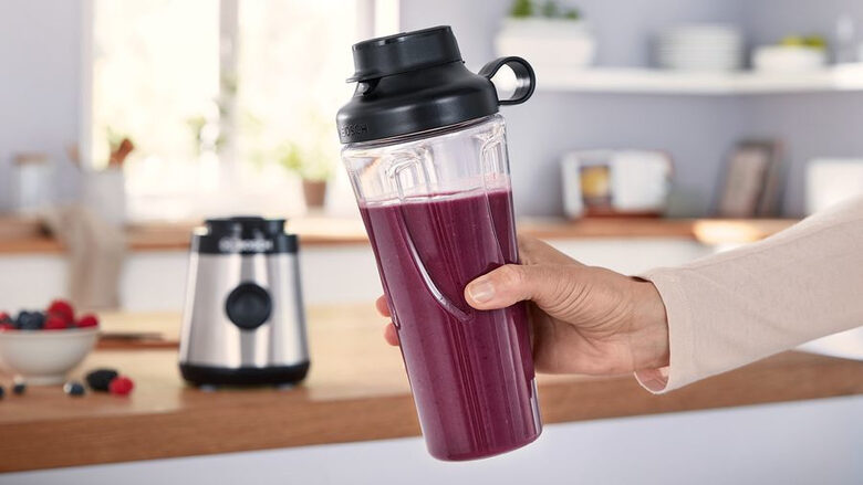 Bosch Serie 2 MMB2111M frullatore 0,6 L Frullatore per sportivi 450 W Nero, Acciaio inossidabile