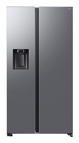 Samsung RS70F65KETEF Frigorifero Side By Side A Libera Installazione, AI Inverter, All-around Cooling, AI Hybrid Cooling, Dispenser Senza Allaccio Idrico, Classe E, Inox