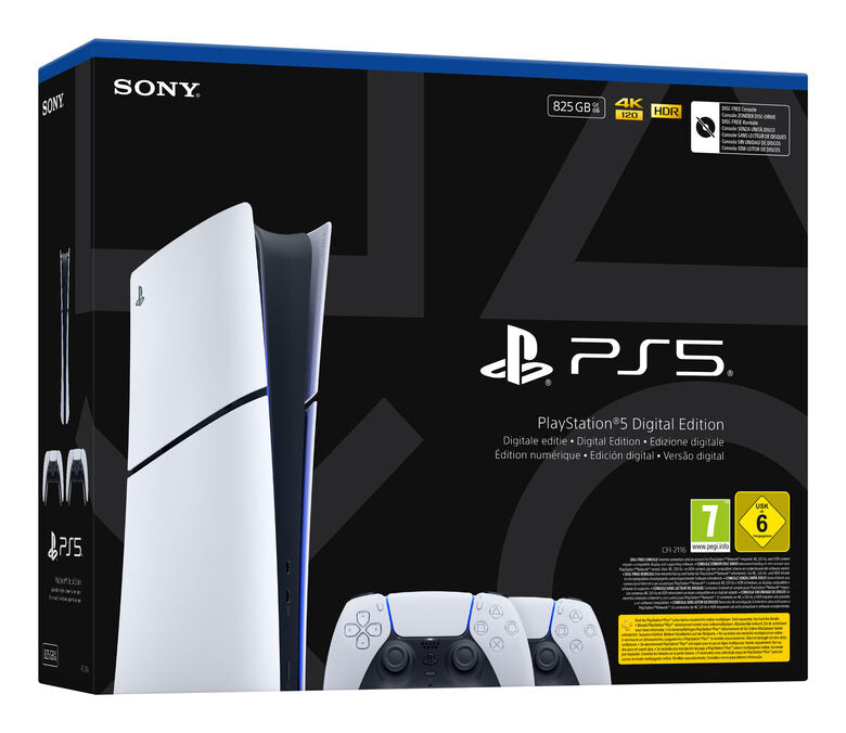 Sony Interactive Entertainment Playstation 5 Slim Digital 825 GB Wi-Fi Nero, Bianco