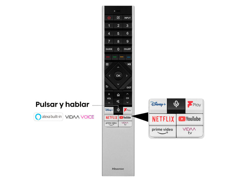 Hisense 100U7KQ TV 2,54 m (100") 4K Ultra HD Smart TV Wi-Fi Nero
