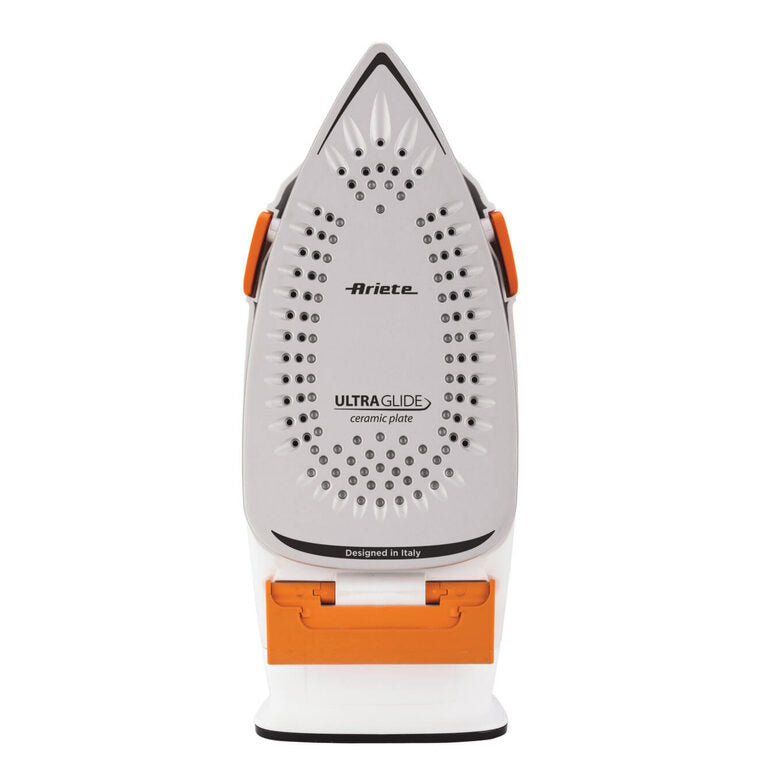Ariete 6190 Step UP, Ferro da stiro intelligente, Piedini intelligenti, Piastra in ceramica Ultraglide con 57 fori, Serbatoio 320ml, 2400W, Vapore continuo 30g/min