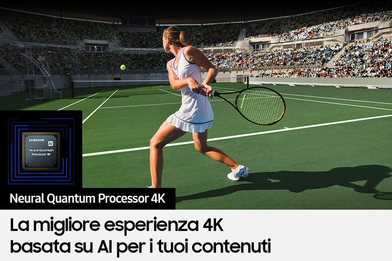 Samsung Series 9 TV QE85QN90CATXZT Neo QLED 4K, Smart TV 85" Processore Neural Quantum 4K, Dolby Atmos e OTS+, Carbon Silver